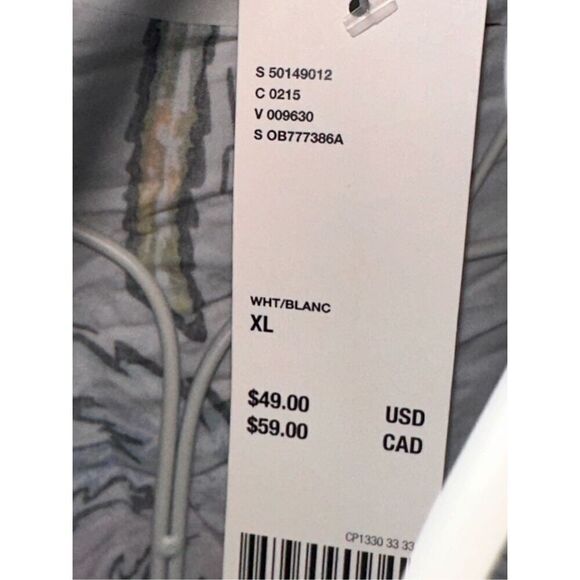 NEW WITH TAGS UO URBAN OUTFITTERS Gradient Palms Rayon Short Sleeve Button-Down - Picture 9 of 12